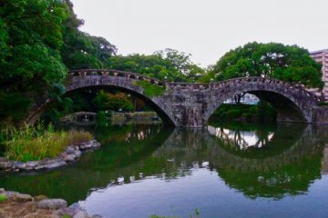 Reflections of Meganebashi (Spectacles Bridge) 