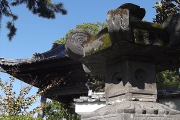An old lantern in the grounds