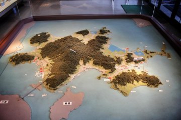 This model of Hakatajima doesn't really do justice to the beauty and interest of the island