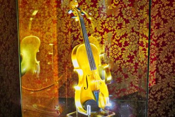 Gold Violin in Gold Museum Vault