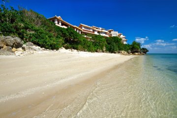 A dip in the ocean will refresh your body in this delightful resort