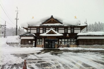 Mamurogawa JR Station. This is the gateway to Mamurogawa Town