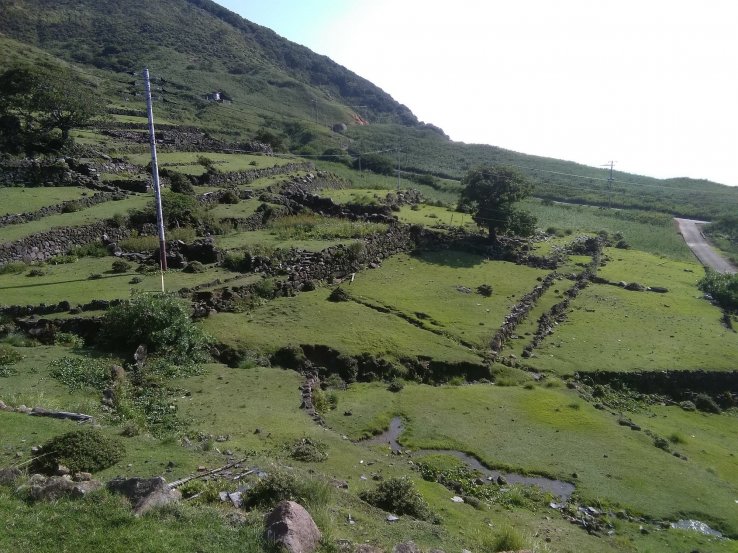 The remaining plot of land from one of the settlements