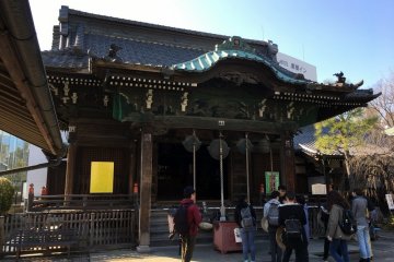 The main building of Ryuginsan Kaiun Temple, one of the many temples along the route