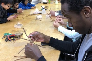 People making some trial crafts