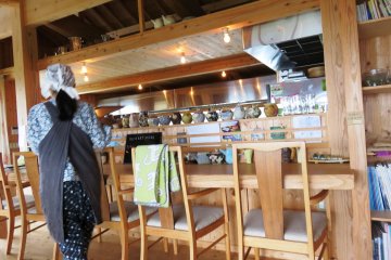 Counter seating at Cafe Koku