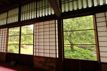Large windows offer great views into the garden