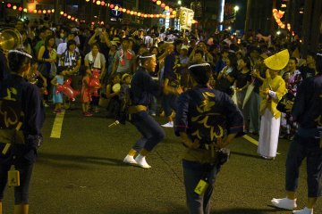 Street dance outside parade grounds