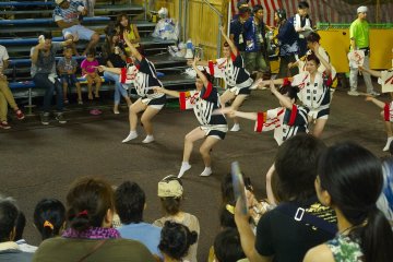 One of the amateur groups dancing in the parade