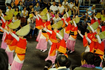 Colourful women-only dance during the parade