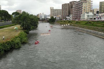 The end line at Kaiun Bashi