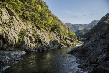 The Oboke Gorge in Iya Valley is full of grandeur and a short boat cruise through the gorge brings magical views like this