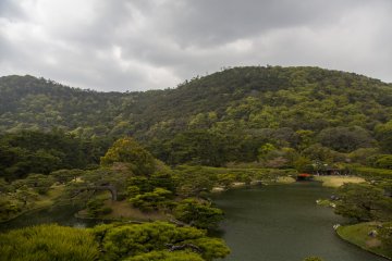 A cloudy day in Ritsurin Koen doesn't take the shade off its beauty