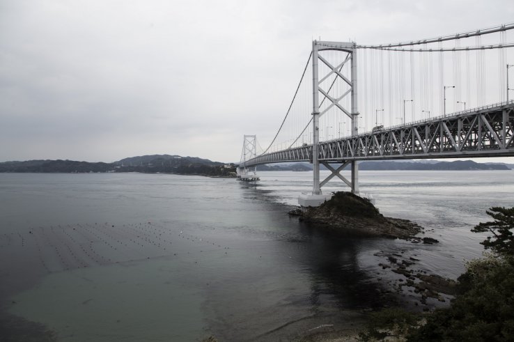 Onaruto bridge in the distance