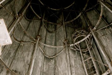 The ceiling structure inside shows the concentration of work that was done.