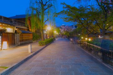 Gion Shirakawa by night