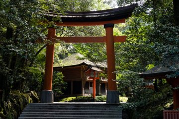 Torii leading to one of the side structures