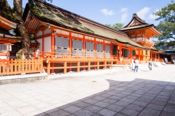 Open space in front of the shrine complex