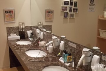 In the mens' bathroom
