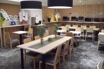 The lounge area