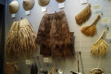 Exhibits giving an idea of how ancient people in the region lived
