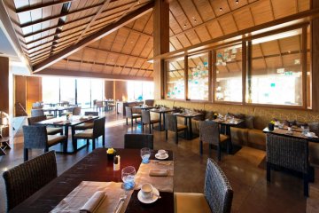 <p>Breakfast at Gusuku</p>