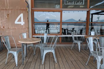 The outdoor area at Yard Cafe - the perfect spot to take in some great views!
