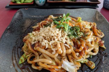Hiroshima Yakiudon, packed with vegetables