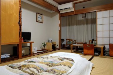 My room with futon already spread out