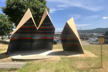 There are even artworks outside