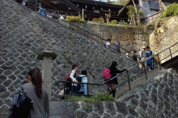 Yep, more stairs. But now you can see some buildings too!