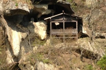 One of my favorite temple structures is found sandwhiched between stone. You can't go inside though because of safety concerns.