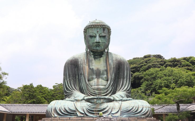 The Great Buddha of Kamakura is one of the most famous sights in Kamakura