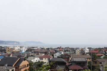 Ocean view of Kamakura from Hase-dera Temple.