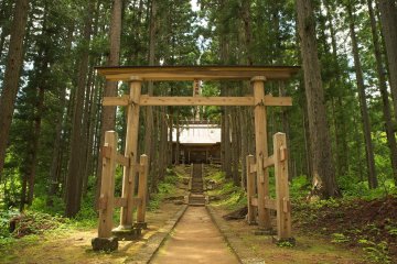 Hidden temple just outside the town.