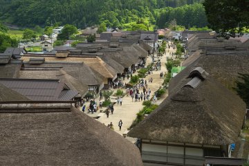The town from above.