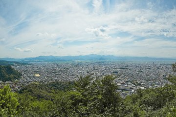 The view over Yamagata from Chitoseyama