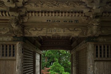 One of the building near the summit
