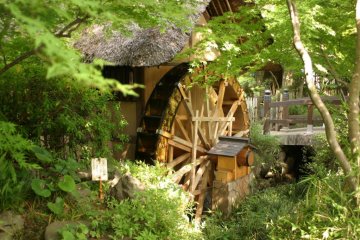 This watermill used to grind buckwheat flour for soba noodles