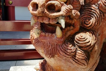 Shisa can be seen everywhere in Naha