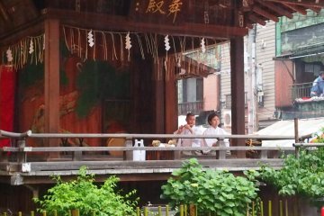 Managed to catch a little of the haunting music performed with traditional instruments as I was leaving.