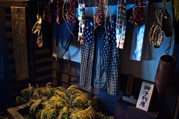 The atrium, note the fake fireflies in the rice