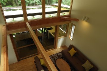 A view over the living room in a Cottage.