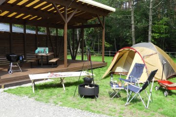 Luxurious tent sites
