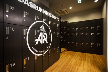 Full size and shoe size lockers to stash away your stuff.