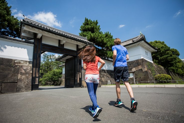 Most runners go through this gate and exit another.