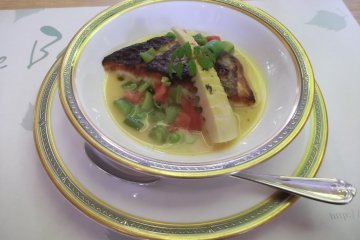 My main course of braised fish