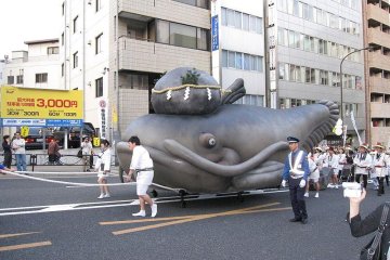 A float in Saturday's parade
