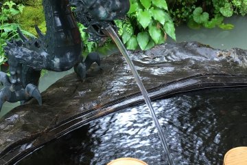 Dragon Water Spout at Tenkawa Shrine