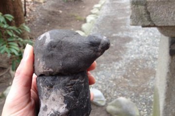 <p>This was a particularly original cache container in Kamakura! Some caches are disguised to blend in better with their surroundings.</p>